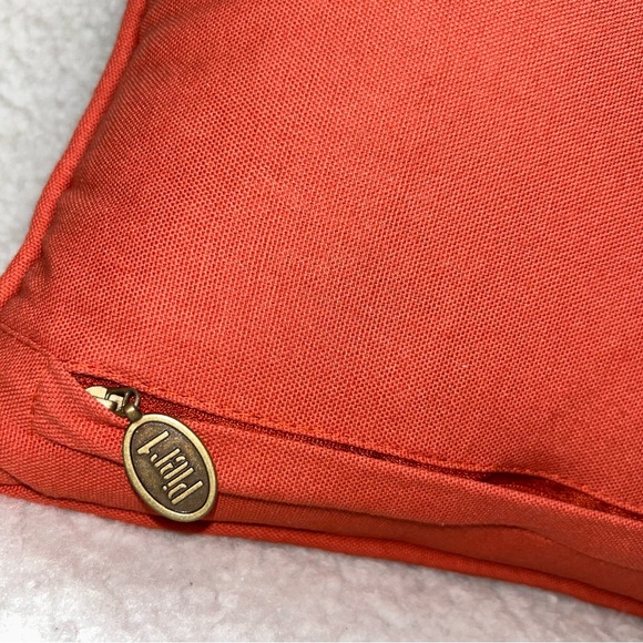 PIER 1 Harvest throw pillow kitty in pumpkin thankgiving halloween orange 12" - Picture 8 of 14